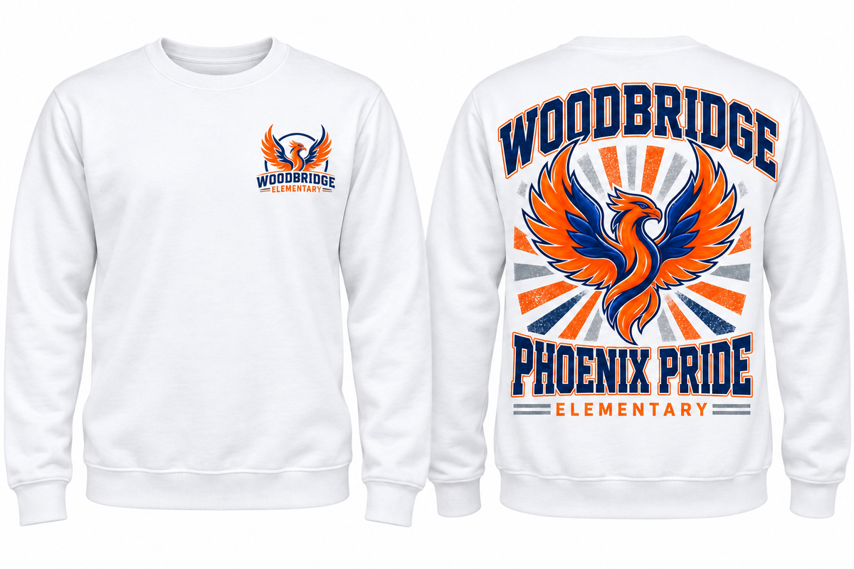 WOODBRIDGE ELEM front pocket CREWNECK