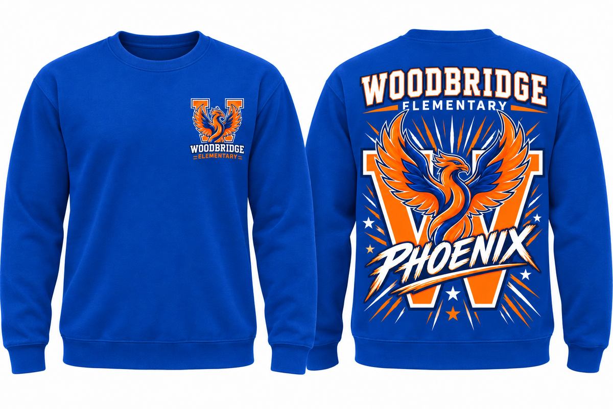 WOODBRIDGE ELEM front pocket CREWNECK