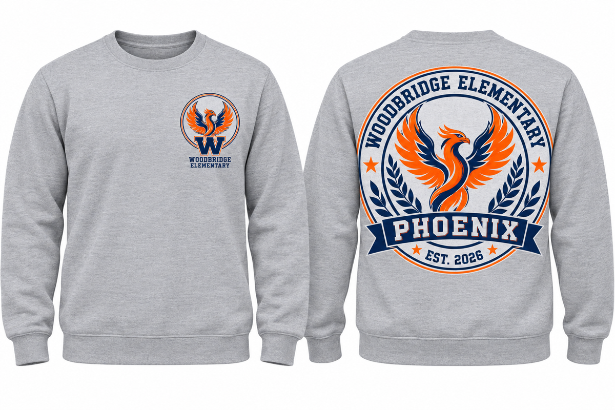 WOODBRIDGE ELEM front pocket CREWNECK