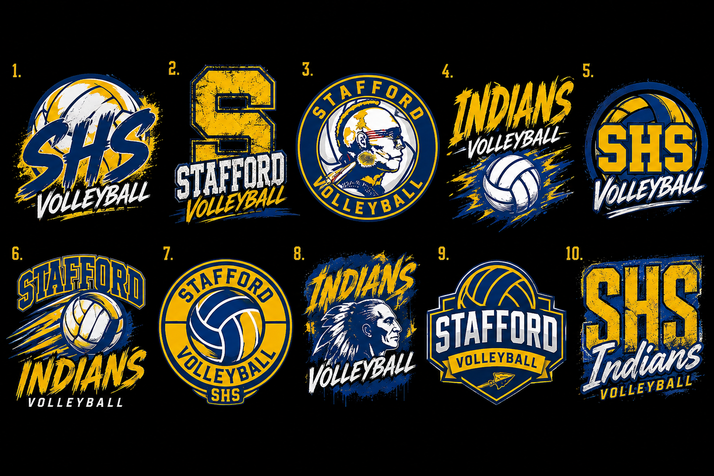 CREWNECK STAFFORD VBALL SET 1