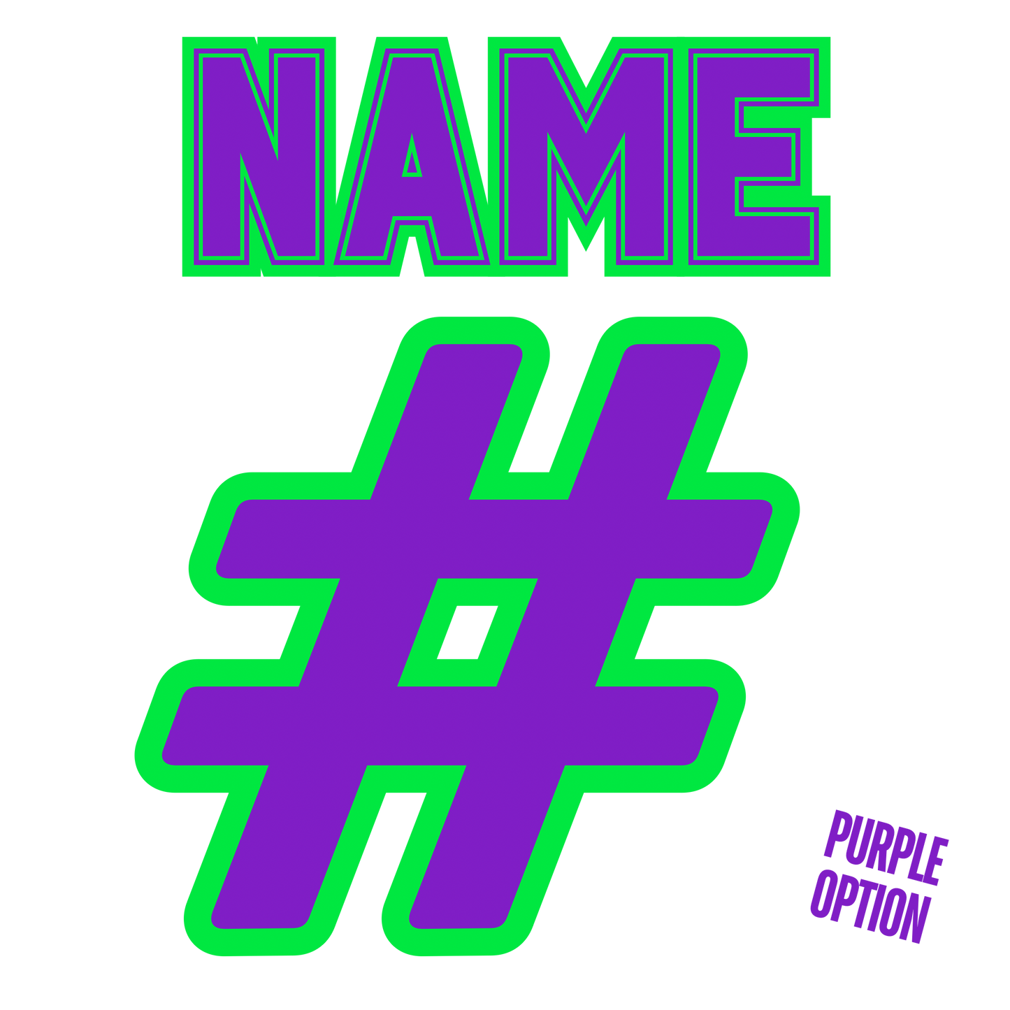 NAME & NUMBER