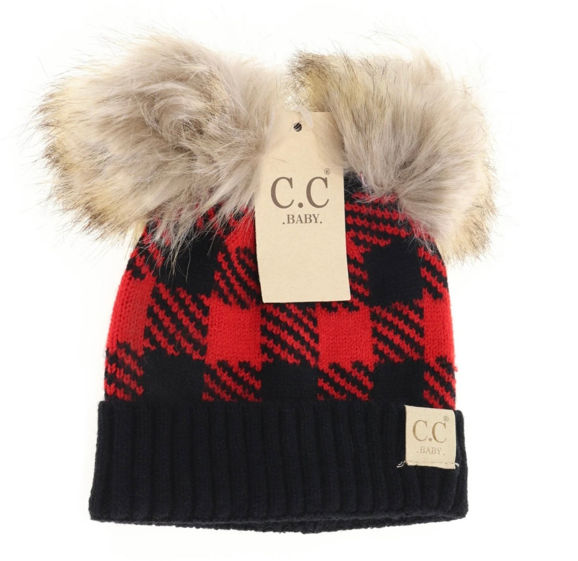 BUFFALO PLAID BEANIE