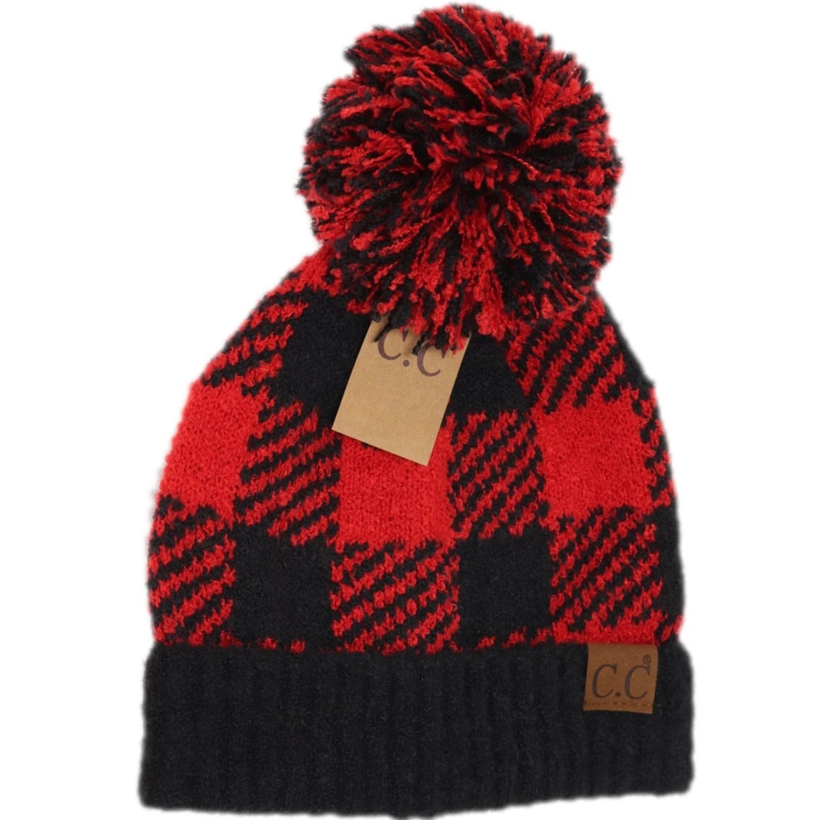 BUFFALO PLAID BEANIE